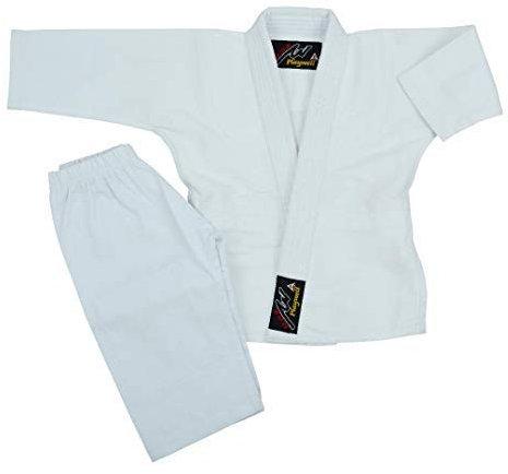 Playwell Kampfsport Geschenk - Baby Kleinkind Judo Uniform - Weiß, 1-2 Yrs