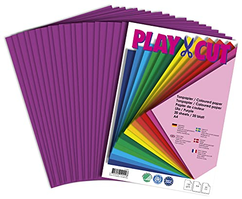PLAY-CUT, 20 fogli di carta A4, 130 g/m², colore lilla