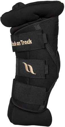 Back on Track Royal Padded Hock Boots Deluxe for Horses 2022 with Welltex Technology, Sold in Pairs, Black, Large