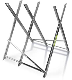 VITO Chevalet de Sciage Pliable Métal Pro – Support de Coupe de Bois Bûches 300 mm – Chevalet de Tronçonnage Sécurisé 200 kg – Stable, Robuste et Facile à Ranger
