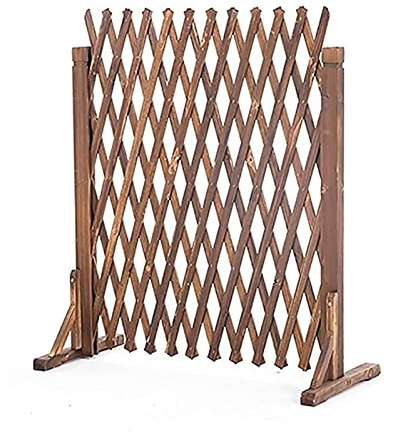 CHALKE Plant Garden Screen Fence Lattice Panels, Wooden Freestanding Extended Gate Heavy Duty Fence, Foldable Design and Lightweight Plant Screen (Size : H90xL210cm)