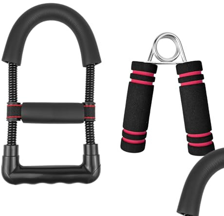 Renforceur Avant-Bras Professionnel, Grip Musculation Réglable, Renforcement Poignets et Mains, Accessoire pour Sportifs, Musiciens et Enfants – Ensemble Compact avec Pince à Main de Type A