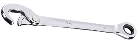 Chiave a cricchetto ergonomica Durabilità 45 # Costruzione in acciaio al carbonio per compiti efficienti di serraggio del dado Strumento manuale Chiave a cricchetto rapida