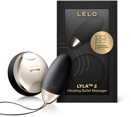 LELO LYLA 2 - Bullet Vibrator, Remote-Controlled Massager, Black