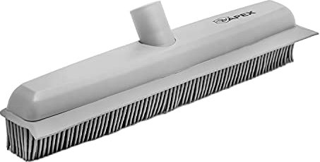Apex Escoba de goma profesional para pelo de animales, alfombras y suelos | Con cuchilla para agua y líquidos | Conexión universal | 34 x 7 x 13 cm