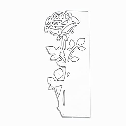 WANGCL Rose Flowers Metal Die Cuts Embossing Dies Template, Metal Stencil Template Scrapbooking Cutting Dies for Scrapbooking Photo Album Paper Cards Making Gift