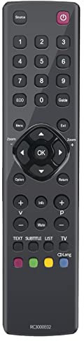 VINABTY RC3000E02 Telecomando Sostituito Adatto Per TCL TV L55F3300F F22B3903 H24E4404R L32S4603 L32F3393 L32E3000C L32D3300C L32E3003 H32E4403 H32D4026 L39F3300FC L40E3005F L40E3003F