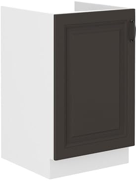 Kuechen-preisbombe Spülenschrank 50cm Stilo Grau Küchenzeile Küchenblock Küche Landhaus Einbauküche