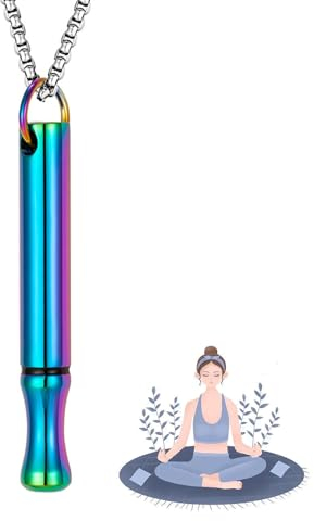 Qianfeng Halskette Rauchfrei,Rauchentwöhnung Rauchfreikette,Atemkette Raucherentwöhnung Rauchen,Mit Aufhören Hilfsmittel,Angst Atemhalskette (Blau)