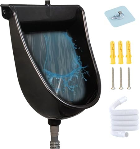 Urinoir, urinoirs en plastique pour les hommes, stocker votre maison urinaire urinaire pour les hommes garage, hangar ou jardin, marmité à l'urine murale et urinoirs extérieurs, pour hommes pour la m