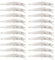 OriGlam 20 Stück unlackierte Minnow Crankbait, blanko Crankbaits Topwater Angelköder, unlackierter Köder Elritze für Barsch, Lachs, Forelle