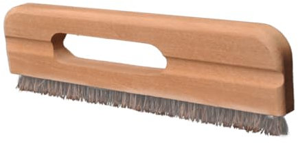 Healvian Brosse à Poils Hêtre Grand Format pour Revêtement Mural Outil De Construction à Fibres Résistantes Brosse Maroufler pour Peint Usage Humide Et Sec Poignée Bois Suspension