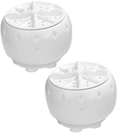 COLLBATH 2piezas Minilavadora Portátil Lavadora De Fregadero Con Ventosa Usb Lavandería Automática Para