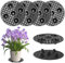 QYRDBGY 6 Stück Topfpflanzenständer, Drainagegitter 30cm Gittermatte Rund Blumentopf Untersetzer aus Kunststoff Blumentopfe Mesh Pads für Innenbereich Bonsai Außenbereich Schale Garten
