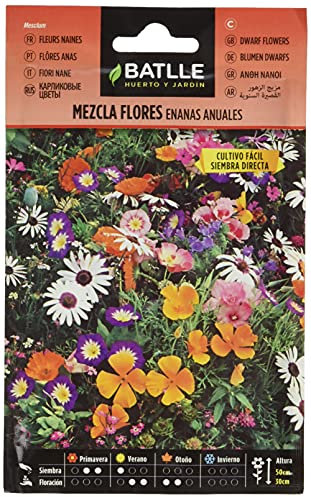 Semillas Batlle Mezcla Flores ENANAS anuales, Multicolor