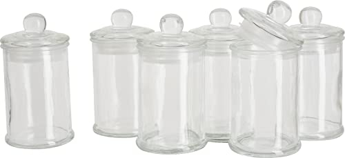 VBS XXL Bocaux à provisions 6 pièces 11x6cm 120ml avec couvercle Boîtes à provisions Conservation bocaux