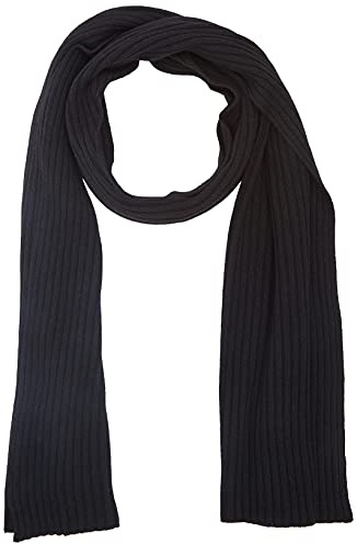 Calvin Klein Damen Bio Rippen Schal, Ck Schwarz, One size