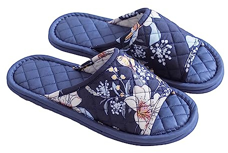 SJTJSPX Cotton Open-Toe Hotel Slippers for Women and Men - Non Disposable Indoor House Shoes with Non-Slip Design for Guest, Travel, Spa, Party, Hospital