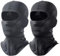WTACTFUL 2 Stück Sturmhaube Motorrad Sommer Atmungsaktiv Sturmmaske Balaclava Herren Ski Maske Winter Warme Winddicht für Motorrad Fahren Skifahren Snowboarden Schwarz Grau