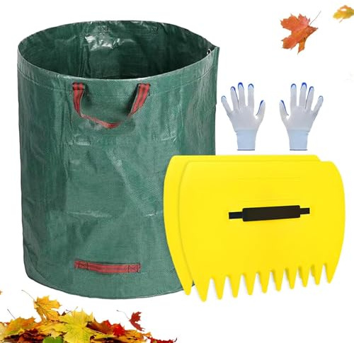 Rastrelli manuali per foglie, raccoglitore di foglie, pinze per - Palette con artigli per detriti con impugnatura ergonomica - Grandi palette per foglie e rastrello a mano per , tagliata, rifiuti