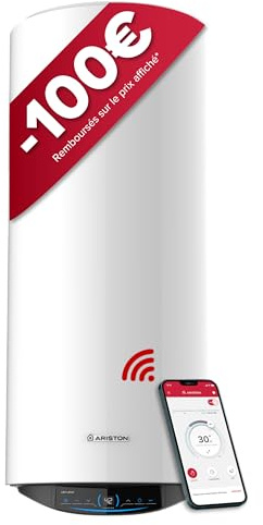 Ariston ABYLEOS XPERT WIFI Chauffe-eau Électrique Steatite Connecté 200L - Vertical Mural Ø530mm - Flexibilité Energétique - Remplacement à Vie - Technologie ACI - NF Performance 3 étoiles