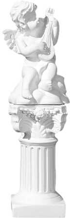 KESOTO Estatua de ángel Querubín, Mini, Escultura Ornamental de Resina, Figura Musical de Mesa, Ideal para Regalar, Colección, Hogar, Bar, Armario de, Pipa