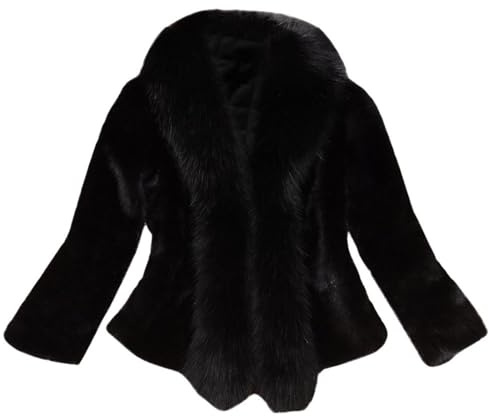 Women's Faux Fur Coat Evening Shrug Wedding Gown Fuzzy Formal Faux Fur Bolero Jacket Cropped Overcoat Solid Thick Outerwear Shaggy Parka Cozy Cardigan Jacket