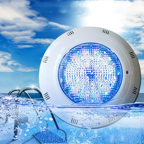 BARCELONA LED Foco LED para piscina RGB 24W 12V AC, submersível IP68 com controle remoto, iluminação colorida para piscinas, fontes e áreas aquáticas, montagem em superfície, durável e eficiente