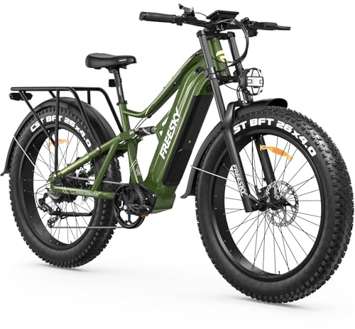 FREESKY 2026 Swift horse Ultra BAFANG Motor Electric Bike for Adults, 48V 35Ah Battery Ebike 140 Miles, 26 Fat Tire Dirt Mountain E Bike, Full Suspension, UL 2849 Certified by TÜV