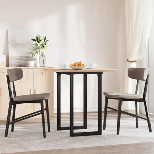 LoogCape Dining Table Frame in O Shape Made of Powder-Coated Steel 50 x 40 x 73 cm Black, Table Leg, Furniture Foot, Base Frame, Skid for Dining Table, Coffee Table, DIY Furniture, Assembly