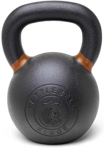 Kettlebell Kings | Kettlebell Weights | Powder Coat Kettlebell Weights (4-48KG) For Women & Men | Powder Coating for Durability, Rust Resistance & Longevity | strength | Weighted in Kilograms