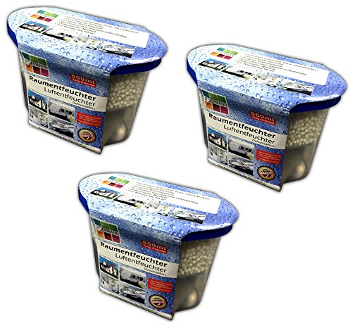 3 x deshumidificador | deshumidificador | Aire deshumidificación dispositivos | 3 x 230g granulado