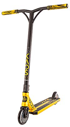 Madd Gear Kick KAOS 2020 Freestyle Stunt Scooter Roller Kickscooter Tretroller Stuntscooter (schwarz/Gold)