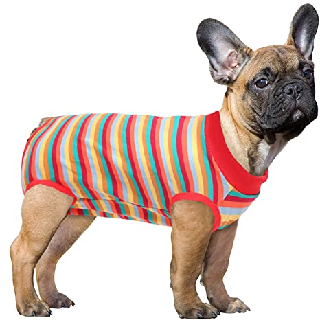 SAWMONG Genesungsanzug für Hunde HaustierGenesungsanzug nach Operationen Genesungsshirt chirurgischer Kuschelanzug HundeEinteiler für männliche Weibchen HundeBody Ersatz für EHalsband und Kegel