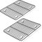 Herogo Cooling Rack, Wire Grill Rack Set of 2, 24.8x19 cm, Stainless Steel Oven Shelf with Non-Stick Coated, Ideal for Baking Cooking Roasting Grilling, Oven Safe & Non-Toxic, Easy Clean