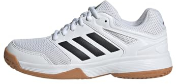 adidas Speedcourt Indoor Shoes Kids Schuhe, Cloud White/Core Black/Gum, 38 EU