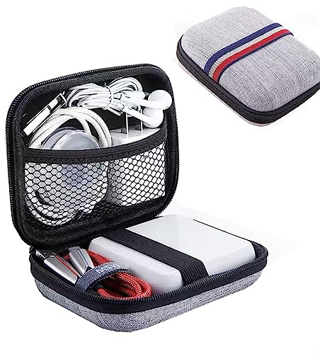 CRSUSUKJ Sac Électronique Multifonctionnel Sac Câble Portable Étanche,Rangement Accessoires Sacoche Organisateur Universelle pour Objets, Disque Dur,Disque Dur,Clés USB,MP3.