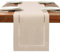 BAZIOE Leinenoptik Tischläufer Beige 180 x 32 cm, Tischläufer Moderner Tischläufer Hochwertiger und Waschbar, für Esstisch, Tischdekoration, Möbel