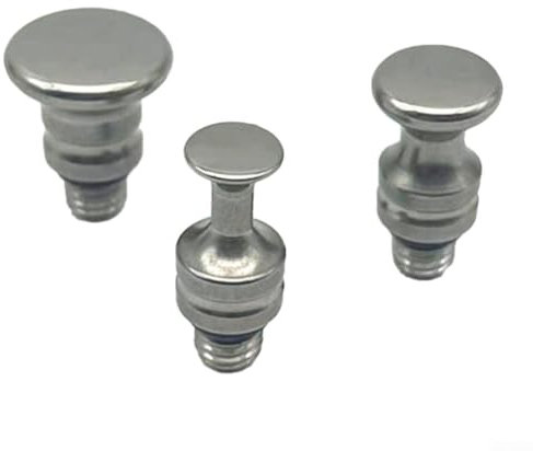 Lot de 3 petits marteaux à tête ronde en titane pour réparation de carrosserie