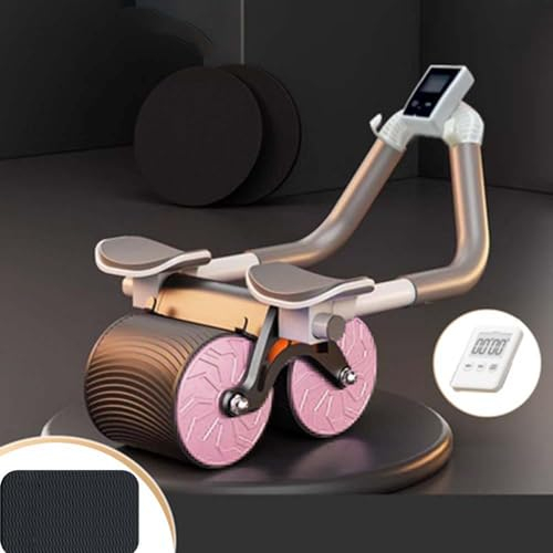 Automatisches Rebound Aabdominal Wheel,Bauchtrainer Roller,Bauchmuskel Roller Rad Kit,Abdominal Roller,Ab Wheel für Bauchmuskeltraining,Bauchroller Bauchmuskeltrainer Wheel,Bauchroller für Anfänger-E