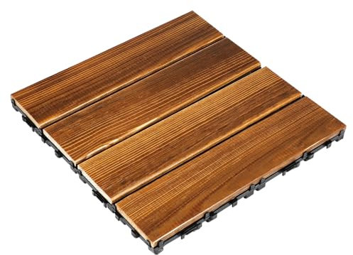 SHINEOFI Piastrelle Interlocking Per Esterni Pavimento Per Giardino e Balcone Facile Installare Resistente e Decorativo Per Spazi