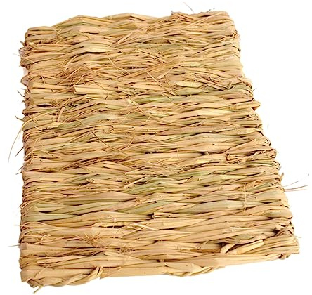 HEMOTON 2 Piezas Alfombra de para Cama de Conejos y Roedores para Hámsters Cobayas y Periquitos Juguete Masticable y Comestible