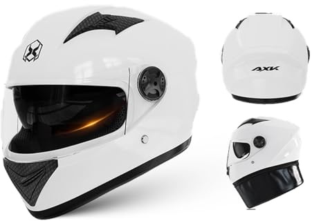 Frcychri Casos para Motos Certificados ECE con Visor Doble ANTIVAHO, Cascos Protección para Motocicletas Cara Completa, para Adultos, Mujeres Y Hombres C,Small