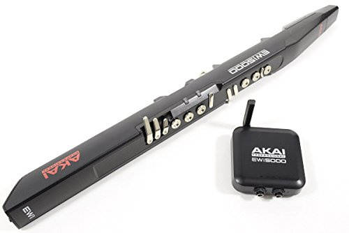 Akai Professional EWI5000 Black, Instrumento de Viento Electrónico Inalámbrico con Batería y Biblioteca de Sonidos Integrada