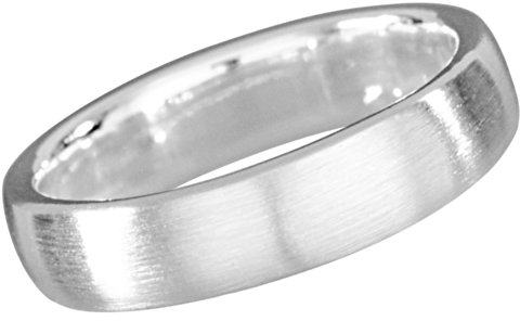 Vinani Unisex Ring 925 Silber - klassisch schlicht mattiert Partnerring aus 925 Sterling Silber für Frauen & Herren RCL60
