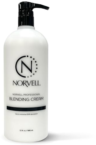 Norvell Pro Blending DHA Barrier Cream 32 fl oz – Professional Pre Tan Skin Protectant for Spray Tanning, Prevents Over Absorption, Ensures Even, Natural Looking Color