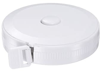 sourcing map Maßband runde einziehbar Schneidermaßband für Handwerk 2M/78 Zoll weiß