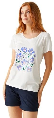 Regatta Women's Filandra VIII, White Floral, 18 (XXL)
