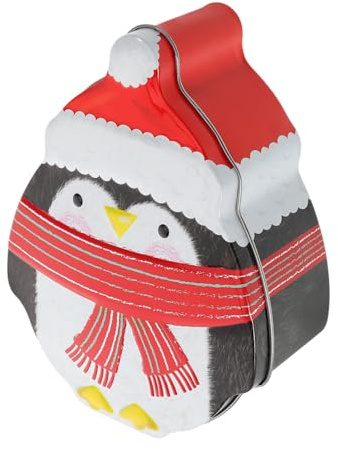 CIYODO Cajas De Hojalata De Latas Para Regalos Navideños y Dulces Cajas De Metal Para Fiestas Navideñas Contenedores Para Galletas y