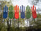 Bloom in Box Storm Eco Pegs - EXTRA STRONG WINDPROOF CLOTHES PEGS for Washing Line - Weatherproof Outdoor Clothes Clips, Multipurpose Recycled Pegs (Mixed, 40 Pack)